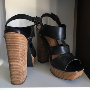 Chunky heel sandals